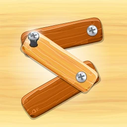 Symbol von Wood Nuts & Bolts Screw Puzzle